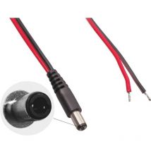 Bkl Electronic - câble de raccordement basse tension mâle, droit 075825 075825 ø extérieur: 5.50 mm ø intérieur: 2.50 mm 1 pc(s)