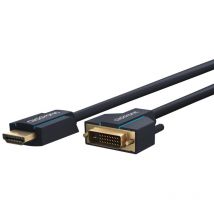 Clicktronic - Câble adaptateur dvi vers hdmi , Câble Premium 1x dvi-d mâle 1x hdmi mâle 7,5 m wqxga @ 60 Hz, 7.5 m (70344)