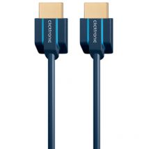 Clicktronic - Ultra-Slim Câble hdmi haute vitesse avec Ethernet, Câble Premium 1x hdmi mâle 1x hdmi mâle 3,0 m uhd 4K @ 60 Hz, 3 m (70705)