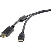 Renkforce - Câble adaptateur DisplayPort / hdmi 0.50 m noir