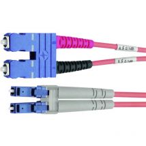 100012290 fibre optique fo Câble de raccordement [1x sc mâle - 1x lc mâle] 50/125 μ Multimode OM4 3.00 m - Telegärtner