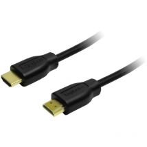 Logilink - Câble de raccordement hdmi Fiche mâle hdmi-a, Fiche mâle hdmi-a 0.50 m noir CH0005 4K uhd Câble hdmi R848021