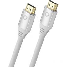 Oehlbach - Câble de raccordement hdmi Fiche mâle hdmi-a, Fiche mâle hdmi-a 0.75 m blanc D1C92488 8K uhd, contacts dorés c