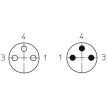 Lutronic - Câble de raccordement M8 0810 0806 03 L1 300 5m 1133 5.00 m Nombre de pôles: 3 1 pc(s)
