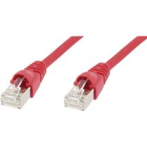 Câble de raccordement réseau informatique RJ45 Telegärtner 100008464 cat 6a s/ftp rouge 3.00 m