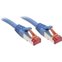 47719 RJ45 Câble réseau, câble patch cat 6 s/ftp 2.00 m bleu avec cliquet d'encastrement 1 pc(s) - Lindy