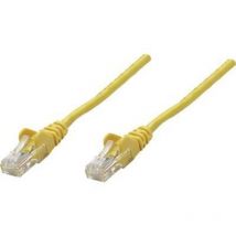 Intellinet - 318969 RJ45 Câble réseau, câble patch cat 5e u/utp 1.00 m jaune 1 pc(s) Y261091