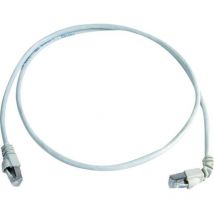 100008023 RJ45 Câble réseau, câble patch cat 6a s/ftp 1.00 m blanc ignifuge, sans halogène 1 pc(s) - Telegärtner