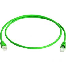Câble de raccordement réseau informatique RJ45 Telegärtner 100008029 cat 6a s/ftp vert 0.25 m