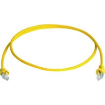 Câble de raccordement réseau informatique RJ45 Telegärtner 100009133 cat 6a s/ftp jaune 50.00 m
