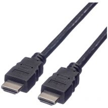 Câble de raccordement Value HDMI Fiche mâle HDMI-A 2.00 m noir 11.99.5527 blindé Câble HDMI