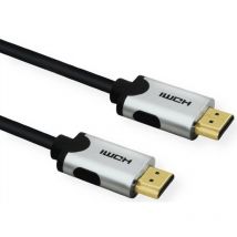Valueline - Câble de raccordement Value hdmi Fiche mâle hdmi-a 3.00 m noir 11.99.5943 10K uhd, 8K uhd, blindage double Câble hdmi