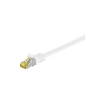 Goobay - RJ-45 CAT7 5m - Cable de Red (5 m, Cat7, s/ftp (s-stp), RJ-45, RJ-45, Blanco)