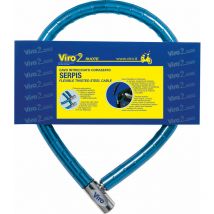 Cable de securite pour 2 roues Antivol tresse moto scooter velo 70 cm VIRO