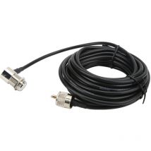 Câble de signal d'antenne d'autoradio M mâle vers femelle en caoutchouc métal 5 m de long fil d'alimentation pour Kenwood