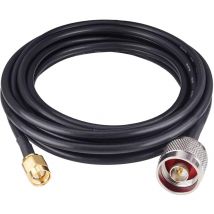 Laoa - Cable d'extension Coaxial RG58 à faible perte de 25 pieds, Type n male vers sma male, fil Coaxial