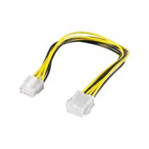 Goobay - Cable d'alimentation 8 Pin eps Verlängerung pièce 0,28m (51361)