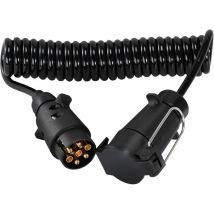 Câble d'extension de remorque 3 m 7 broches avec adaptateur de remorque, connecteur de prise de courant, câble d'extension à 7 conducteurs,