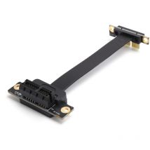 Treetalk - Câble d'extension pcie 1X Adaptateur réseau double 90° avec indication led Gen3 8 Gbit/s