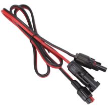 Câble d'extension solaire 12 awg 1,0 m avec connecteur femelle et mâle, câble adaptateur de batterie de stockage d'énergie mobile solaire vers 30 a
