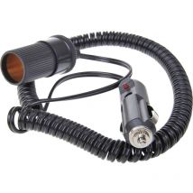 IWH - Câble d'extension spiralé 3 mètres 12/24 volts Charge de courant max=10 a 12 ou 24 v/dc