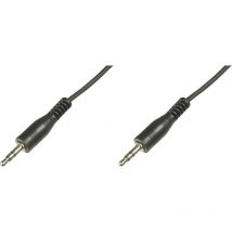 Câble audio Digitus AK-510100-025-S [1x Jack mâle 3.5 mm - 1x Jack mâle 3.5 mm] 2.50 m noir X46566