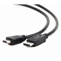 Gembird CC-DP-HDMI-3M DisplayPort auf HDMI Kabel (nicht bidirektional), 3m, schwarz