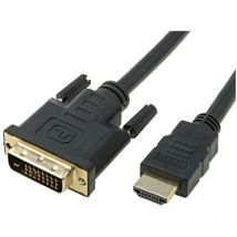 Adnauto - Cable dvi-d male hdmi male 1.8m noir