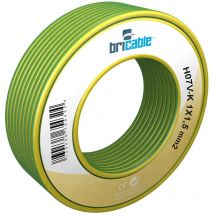 Cable eléctrico hilo flexible bricable verde 1X2,5mm 5mt