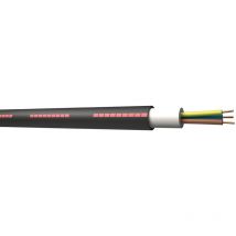 Câble d'alimentation RS PRO 5G4 mm², gaine PVC Noir, Retardant à la flamme, 100m ( Prix pour Bobine de 100 Mètres )