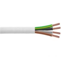 Câble H05VV-F 4G0.75mm² blanc, couronne de 50m