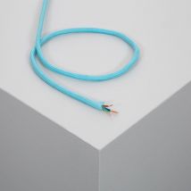 Câble Électrique Textile Bleu 1 m