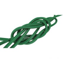 Câble électrique rond tissu vert 3 mètres