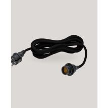 New Garden – Câble étanche noir 5m – Douille E27 – IP54 – Luminaire extérieur