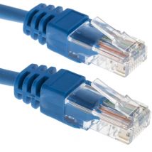 Rs Pro - Câble Ethernet cat 5e Avec connecteur gaine lszh Bleu / , utp, 25m ( Prix pour 1 )