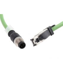 Câble Ethernet catégorie 5 Weidmuller Vert, 1.5m pur Avec connecteur ( Prix pour 1 )