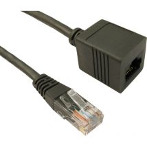 Câble Ethernet catégorie 5e UTP RS PRO, Gris, 5m PVC Avec connecteur Droit ( Prix pour 1 )
