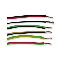 Câble Fil Unipolaire flry-b iso 6722 Classe b Sec. 0,50 mmq Rouge/Vert