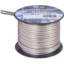 23556L Câble haut-parleur 2 x 2.5 mm² argent 10 m - AIV