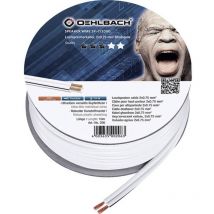 Oehlbach - 206 Câble haut-parleur 2 x 0.75 mm² blanc 10 m