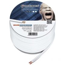 Oehlbach - 207 Câble haut-parleur 2 x 0.75 mm² blanc 20 m S170671