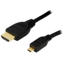 Adnauto - Cable hdmi 1.4 male micro hdmi prise male 1.5m - Noir