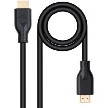 Cable HDMI 2.0 4K CCS Nanocable 10.15.3902/ HDMI Macho - HDMI Macho/ 2m/ Negro