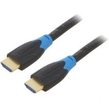 Vention - Cable hdmi 2.0 prise male des deux cotes uhd 4K 3D 0.5m - Noir