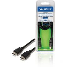 Valueline - Câble hdmi haute vitesse VLVB34000B10 avec connecteur Ethernet hdmi - Connecteur hdmi 1,00 m Noir