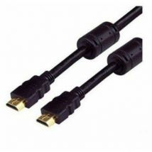 Nano Cable - NanoCable 10.15.1815 - Cable hdmi V1.4 de alta velocidad Ethernet con Ferrita con repetidor/HEC, a/m-a/m, macho-macho, negro, 15mts