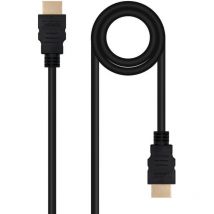 Cable hdmi 2.0 4K Nanocable 10.15.3801/ hdmi Macho - hdmi Macho/ 1m/ Negro