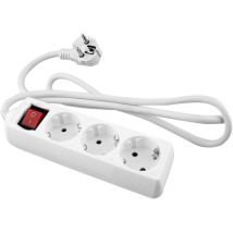 Câble Interrupteur Onlex T/t Socle Blanc 1,5 M 3 Prises
