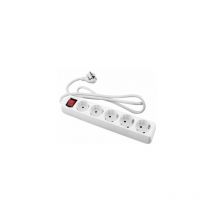 Alfa Dyser - Câble interrupteur onlex t/t socle blanc 1,5 m 5 prises