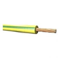 Câble isolé monoconducteur 1x70mm2 jaune vert vendu au mètre - fs17-1x70gv